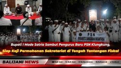 Bupati Klungkung I Made Satria saat menerima audiensi jajaran pengurus baru PSN Korda Klungkung di Rumah Jabatan Bupati Klungkung
