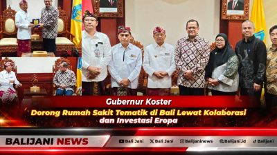 Gubernur Bali Wayan Koster saat menerima audiensi jajaran Kementerian Luar Negeri RI terkait peluang investasi rumah sakit tematik dan IEBF di Kantor Gubernur Bali Renon Denpasar