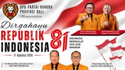 Dewan Pimpinan Daerah (DPD) Partai Hanura Provinsi Bali Mengucapkan: DIRGAHAYU KE-81 REPUBLIK INDONESIA