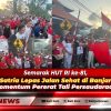 Semarak HUT RI ke-81, Bupati Satria Lepas Jalan Sehat di Banjar Lebah: Momentum Pererat Tali Persaudaraan