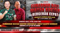 Sinergi Bali, NTB, dan TNI: Gubernur Wayan Koster Bergerak Cepat Bantu Korban Gempa M 7,7 di Flores