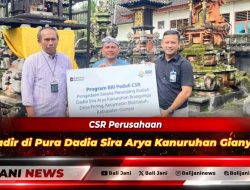 CSR Perusahaan Hadir di Pura Dadia Sira Arya Kanuruhan Gianyar