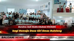 Pertunjukan seni tradisional Bondres saat memberikan edukasi kesehatan reproduksi dan pencegahan HIV/AIDS kepada remaja di Desa Giri Emas Buleleng