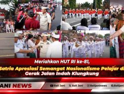 Meriahkan HUT RI ke-81, Bupati Satria Apresiasi Semangat Nasionalisme Pelajar di Lomba Gerak Jalan Indah Klungkung