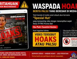 HOAKS, Video Ny. Putri Koster Umumkan Undian HUT RI ke-81 BPD Bali Dibuat dengan AI