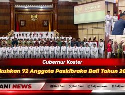Gubernur Koster Kukuhkan 72 Anggota Paskibraka Bali Tahun 2026