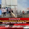 Korsleting Listrik Diduga Jadi Penyebab Kebakaran Bedeng Proyek di Canggu, Kerugian Tembus Rp500 Juta