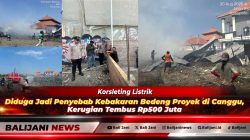 Korsleting Listrik Diduga Jadi Penyebab Kebakaran Bedeng Proyek di Canggu, Kerugian Tembus Rp500 Juta