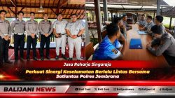 Ketua Kwarcab Klungkung Tjokorda Gde Surya Putra bersama Kepala BNNK Klungkung I Komang Setiawan saat menandatangani PKS pembentukan Saka Antinarkoba