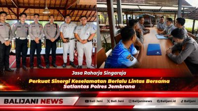 Ketua Kwarcab Klungkung Tjokorda Gde Surya Putra bersama Kepala BNNK Klungkung I Komang Setiawan saat menandatangani PKS pembentukan Saka Antinarkoba