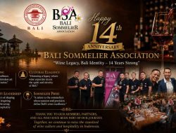 Gelar Wine Dinner Ulang Tahun ke-14, Bali Sommelier Association Usung Tema ‘Wine Legacy, Bali Identity – 14 Years Strong