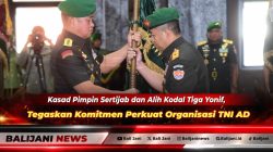 Kasad Jenderal TNI Maruli Simanjuntak saat memimpin upacara Serah Terima Jabatan dan Alih Kodal tiga Batalyon Infanteri di Mabesad Jakarta