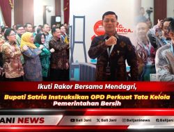 Ikuti Rakor Bersama Mendagri, Bupati Satria Instruksikan OPD Perkuat Tata Kelola Pemerintahan Bersih