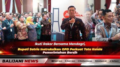 Ikuti Rakor Bersama Mendagri, Bupati Satria Instruksikan OPD Perkuat Tata Kelola Pemerintahan Bersih