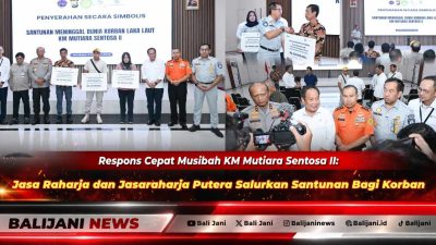 Respons Cepat Musibah KM Mutiara Sentosa II: Jasa Raharja dan Jasaraharja Putera Salurkan Santunan Bagi Korban