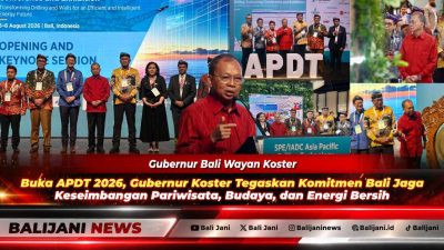 Buka APDT 2026, Gubernur Koster Tegaskan Komitmen Bali Jaga Keseimbangan Pariwisata, Budaya, dan Energi Bersih