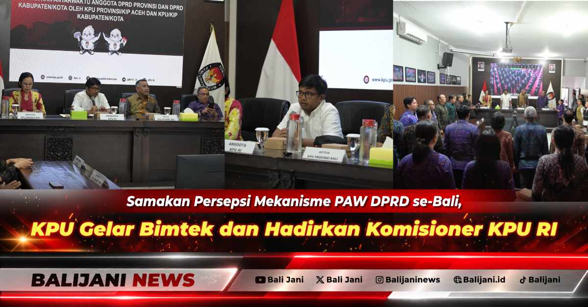 Komisioner KPU RI Idham Holik saat menyampaikan materi Bimtek Tata Cara dan Mekanisme PAW Anggota DPRD se-Bali di Kantor KPU Buleleng