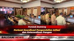 Suasana Rapat Koordinasi Pengendalian Inflasi Daerah Tahun 2026 dan pembahasan ketersediaan pangan di Ruang Rapat Bupati Buleleng