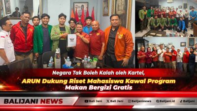 Negara Tak Boleh Kalah oleh Kartel, ARUN Dukung Riset Mahasiswa Kawal Program Makan Bergizi Gratis