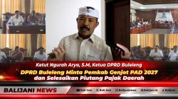 Ketua DPRD Buleleng Ketut Ngurah Arya saat memimpin Rapat Internal Pimpinan dan Anggota DPRD Buleleng membahas Rancangan KUA-PPAS 2027 di Ruang Gabungan Komisi