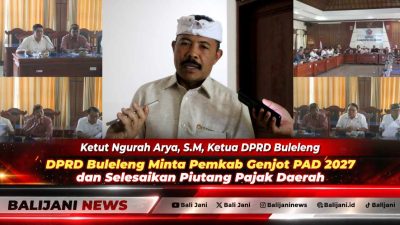 Ketua DPRD Buleleng Ketut Ngurah Arya saat memimpin Rapat Internal Pimpinan dan Anggota DPRD Buleleng membahas Rancangan KUA-PPAS 2027 di Ruang Gabungan Komisi