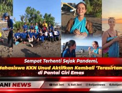 Sempat Terhenti Sejak Pandemi, Mahasiswa KKN Unud Aktifkan Kembali ‘Terasirtam’ di Pantai Giri Emas