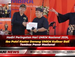 Hadiri Peringatan Hari UMKM Nasional 2026, Ibu Putri Koster Dorong UMKM Kuliner Bali Tembus Pasar Nasional