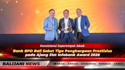 Konsistensi Seperempat Abad: Bank BPD Bali Sabet Tiga Penghargaan Prestisius pada Ajang 31st Infobank Award 2026