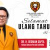 DPD Hanura Bali Ucapkan Selamat Ulang Tahun Ke-78 untuk Dr. H. Oesman Sapta