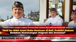Soal Isu WNA Israel Buka Restoran di Bali, Praktisi Hukum: Bedakan Kewenangan Imigrasi dan Investasi