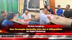 Berkas Lengkap, Dua Tersangka Narkotika GAA dan A Dilimpahkan ke Kejari Buleleng