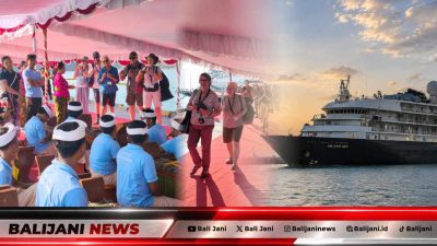Jeda Musim Berakhir, MV Island Sky Bawa Puluhan Wisman Sandar di Pelabuhan Celukan Bawang