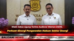 Wakil Jaksa Agung RI Asep N Mulyana saat menerima kunjungan audiensi Wakil Menteri ESDM Yuliot Tanjung di Gedung Utama Kejaksaan Agung Jakarta