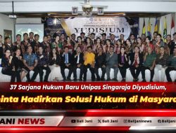 37 Sarjana Hukum Baru Unipas Singaraja Diyudisium, Diminta Hadirkan Solusi Hukum di Masyarakat