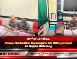 Berkas Lengkap, Kasus Narkotika Tersangka GA Dilimpahkan ke Kejari Buleleng