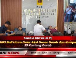 Sambut HUT ke-81 RI, PLN UP3 Bali Utara Gelar Aksi Donor Darah dan Kumpulkan 23 Kantong Darah