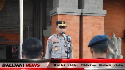 Polda Bali Gelar Apel Pasukan Pengamanan Kunjungan Kerja Presiden Prabowo di Jembrana