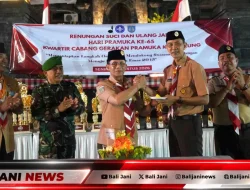 Peringati Hari Pramuka ke-65, Kwarcab Klungkung Gelar Renungan Suci dan Gagas Kerja Sama Saka Anti Narkoba Bersama BNN
