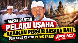 Masih Banyak Pelaku Usaha Abaikan Pergub Aksara Bali, Gubernur Koster Patok Batas April 2027