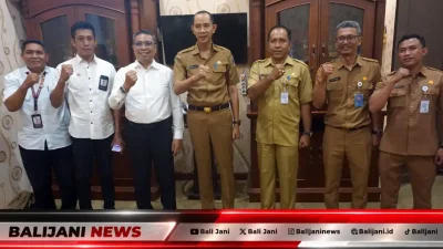 Wakil Bupati Klungkung Tjokorda Gde Surya Putra saat menerima audiensi BPK Wilayah XV