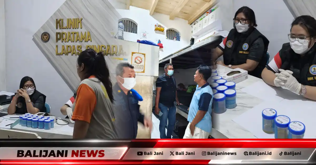 Pelaksanaan tes urine bagi warga binaan kasus narkotika di Lapas Kelas IIB Singaraja
