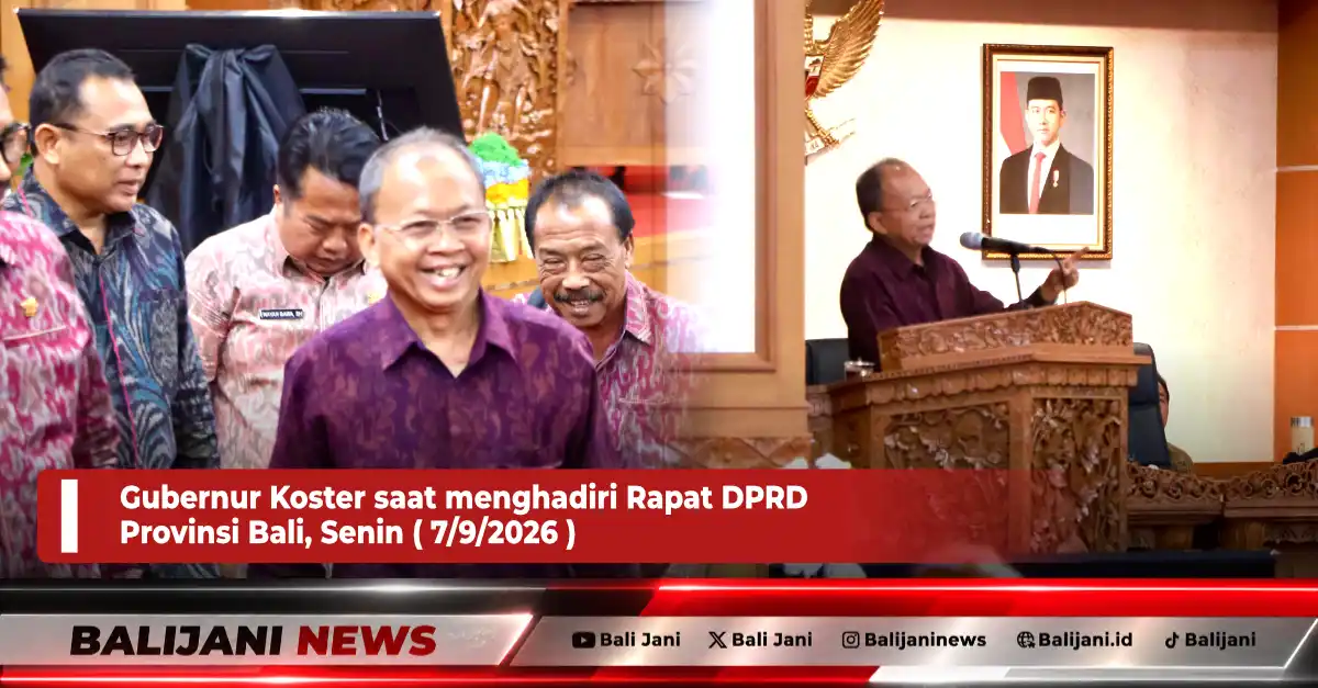Gubernur Bali Wayan Koster saat menyampaikan paparan optimalisasi aset daerah dalam Rapat Paripurna DPRD Provinsi Bali