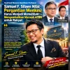 Suahasil Nazara Gantikan Purbaya: Samuel F. Silaen Nilai Pergantian Menkeu Harus Jadi Momentum Kembalikan Marwah APBN untuk Rakyat