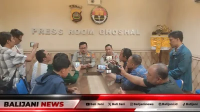 Kapolresta Denpasar saat memberikan keterangan pers terkait kasus WNA Australia di Legian