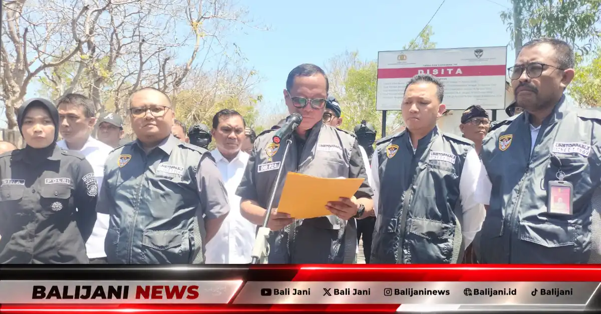 Konferensi pers Kortastipidkor Polri terkait pengusutan korupsi penguasaan tanah negara di Ungasan Badung
