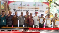 Stakeholder Sektor Pertanian di Tabanan Sambut Antusias OJK Kawal Akses Pembiayaan Berbasis Ekosistem Bersama Bank BPD Bali