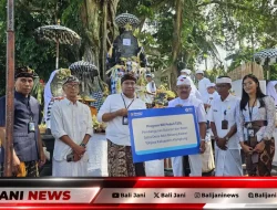 BRI Peduli Salurkan Bantuan TJSL untuk Pembangunan Bataran dan Batas Setra Desa Adat Besang Kawan Tohjiwa