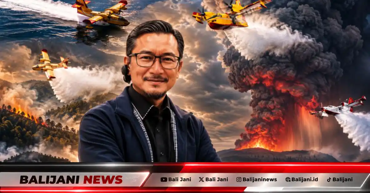 Ilustrasi mitigasi penanganan sebaran abu vulkanik dan penggunaan teknologi water mist