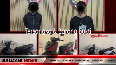 Barang bukti kendaraan bermotor dan pengungkapan kasus curanmor oleh Ditreskrimum Polda Bali