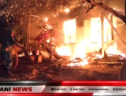 Si Jago Merah Lahap Rumah Dinas Penjaga DAM Bulian di Bungkulan, Kerugian Tembus Rp150 Juta